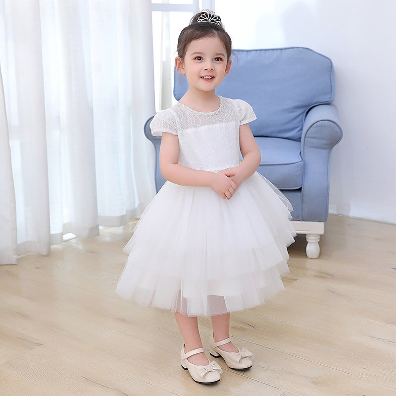 Korean-Style Cute Bow Fluffy Dream Dress New Girls Princess Dress Show Performance Fluffy Dress - Image 5