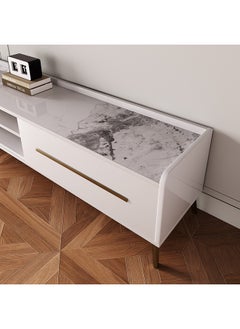 Home Box Pearl 2 Metre Sintered Stone TV Unit for TVs up to 75 inches 200 x 50 x 40 cm  - Image 4