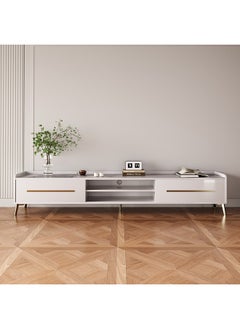 Home Box Pearl 2 Metre Sintered Stone TV Unit for TVs up to 75 inches 200 x 50 x 40 cm  - Image 2