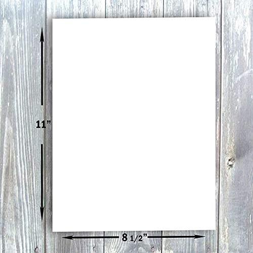 Hamilco White Cardstock Thick Paper 8 1/2 x 11" Blank Heavy Weight 100 lb Cover Card Stock - for Brochure Award and Stationery Printing 50 Pack - Image 3