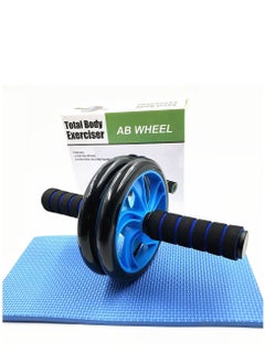 Generic AB Wheel Roller for Total Body Exerciser With Knee Mat - Blue  - Image 4