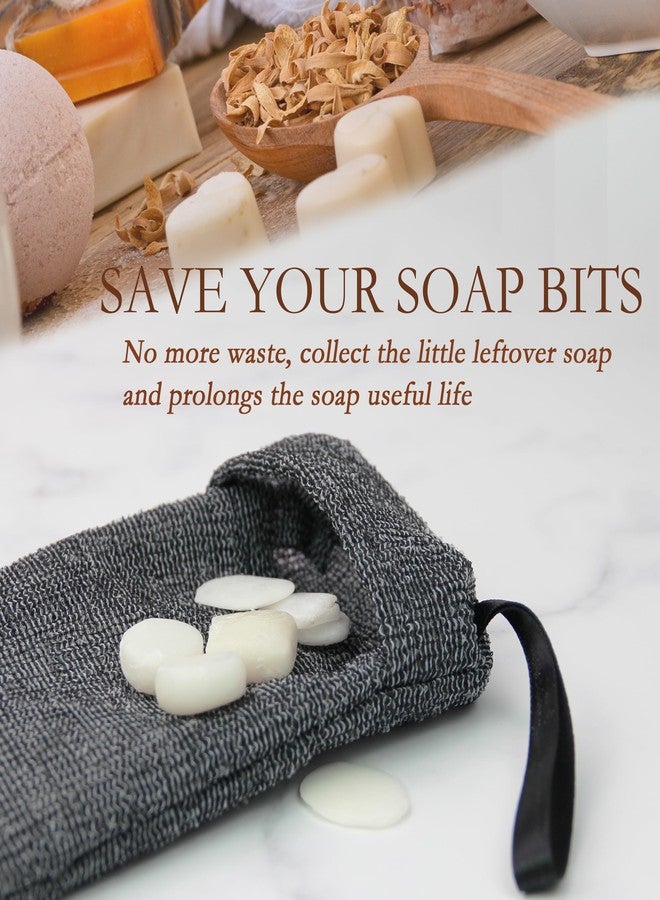 Gotpgoda 8 Pack Soap Bags - 6 Pcs Soap Saver Pouch & 2 Pcs Soap Foaming Net, Soap Pocket for Deep Exfoliating Body Scrubber for Bath or Shower - Image 2