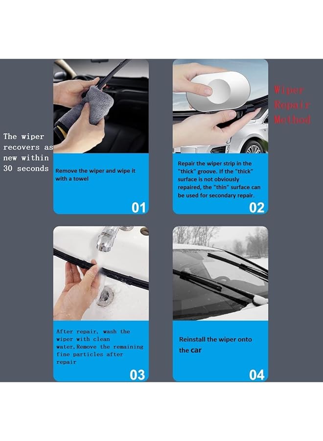 Excefore Windshield Wiper Regroover, Auto Windshield Wiper Cutter I Windscreen Wiper Blades Cutter Restorer New, Cars Tools, Glass - Wiper Blades Repair Quickly - Image 2