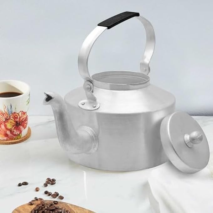 RAJ Aluminium Kettle 3 Liter  Silver Dak018 Stovetop Tea Kettle  Coffee Kettle  Tea Pot Coffee Pot - Image 5