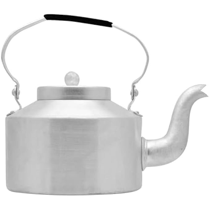 RAJ Aluminium Kettle 3 Liter  Silver Dak018 Stovetop Tea Kettle  Coffee Kettle  Tea Pot Coffee Pot - Image 1