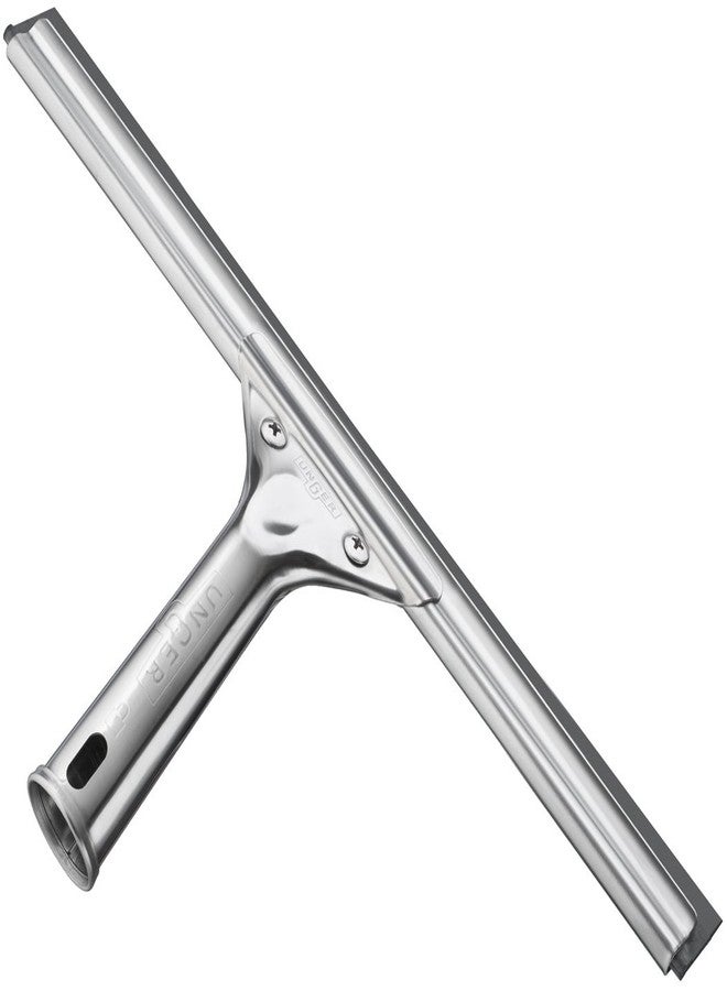 Unger Professional Stainless Steel Heavy-Duty Squeegee, 12", Silver - Image 1