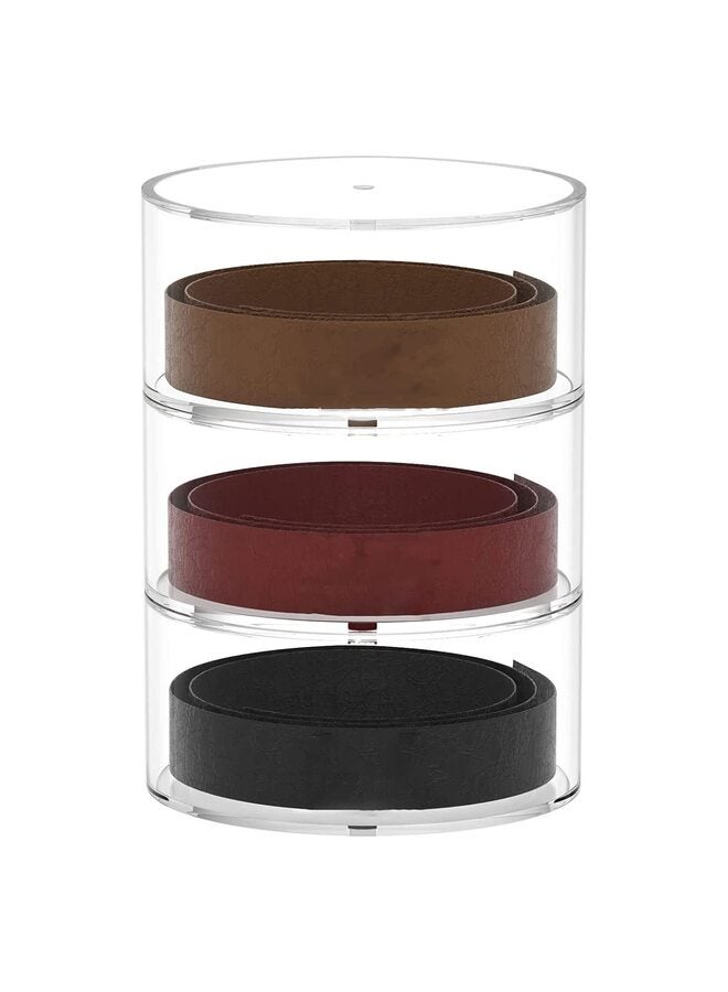 Acrylic Box Storage and Display for Belt, Belt Organizer for Drawer - Image 1