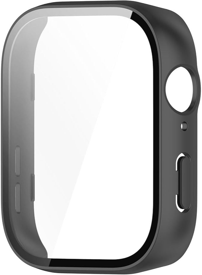 جراب حماية لساعة هواوي فيت 3 من  صلب البولي كربونات + غطاء واقي للشاشة بتغطية كاملة مضاد للصدمات أسود - Image 2