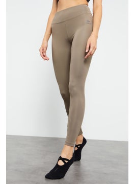 Tommy Life Camel Women's High Waist Stretch Slim Fit Skinny Leg Leggings - 94545  - Image 4