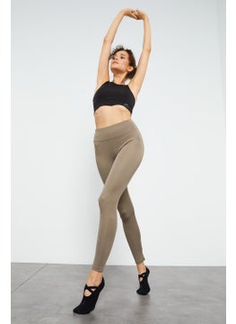 Tommy Life Camel Women's High Waist Stretch Slim Fit Skinny Leg Leggings - 94545  - Image 5