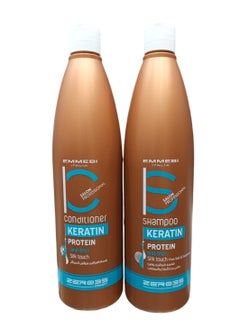 zero35 Shampoo 500 ml and Conditioner 500 ml For Hair Treated With Keratin and Protein 