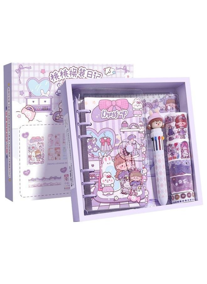 Bluejw Kaba Bear Hand Account Book Suit Gift Box Cute Girl Hand Account Sticker Goo Card Material Full Set Of Walking Stick Gift Pack  - Image 5
