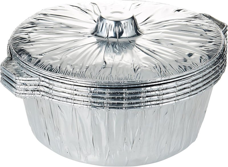 Soft n Cool , Hotpack - 5 Pieces Aluminium Pot With Hood 34 Centimetre, Sliver, Hsmapot34 - Image 1