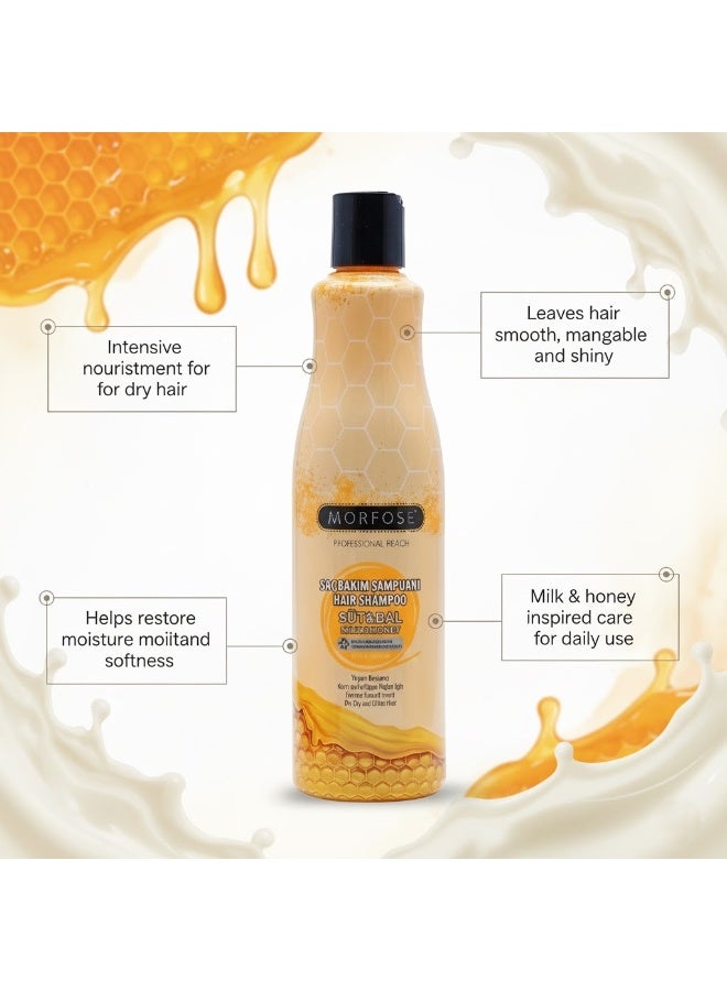 مورفوز شامبو مورتفوز بالحليب والعسل 500 مل - تغذية مكثفة للشعر الجاف - Image 3