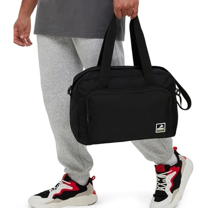 Demix Duffel Bag Black  Durable and Spacious Sports Training Bag with Multiple Compartments Adjustable Shoulder Strap  Large Capacity for Gym Fitness and Travel - Image 5