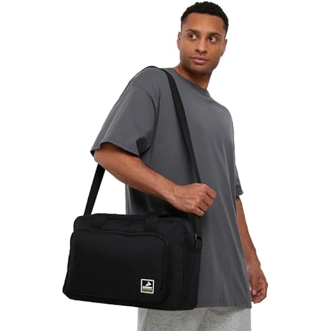Demix Duffel Bag Black  Durable and Spacious Sports Training Bag with Multiple Compartments Adjustable Shoulder Strap  Large Capacity for Gym Fitness and Travel - Image 4