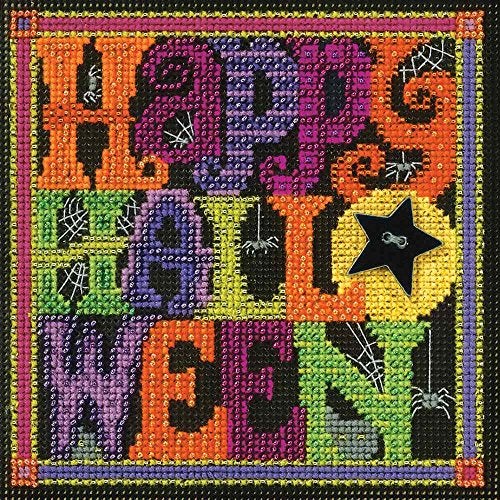Mill Hill Happy Halloween Beaded Counted Cross Stitch Kit Mill Hill MH141622 Buttons & Beads 2016 Autumn - Image 5
