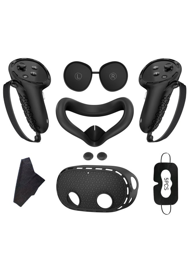 Suitable For Meta Quest3s Seven-in-One Silicone Protective Case Q3S Handle Case Host Shade Mask Accessories