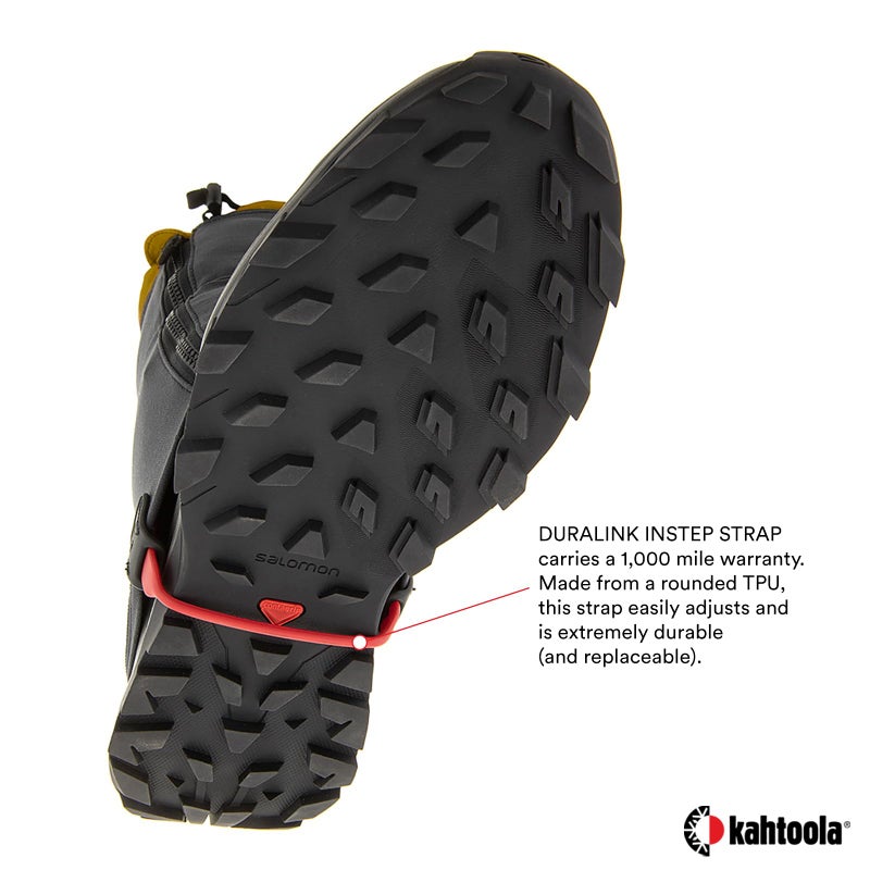 Kahtoola RENAgaiter Mid Gaiters for Hiking, Mountaineering, Trail Running, Shoe & Boot Protection in Mud, Snow & Ice - Raven - X-Small - Image 4
