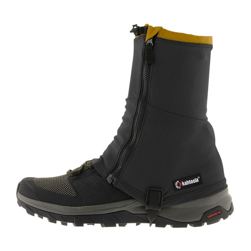 Kahtoola RENAgaiter Mid Gaiters for Hiking, Mountaineering, Trail Running, Shoe & Boot Protection in Mud, Snow & Ice - Raven - X-Small - Image 1