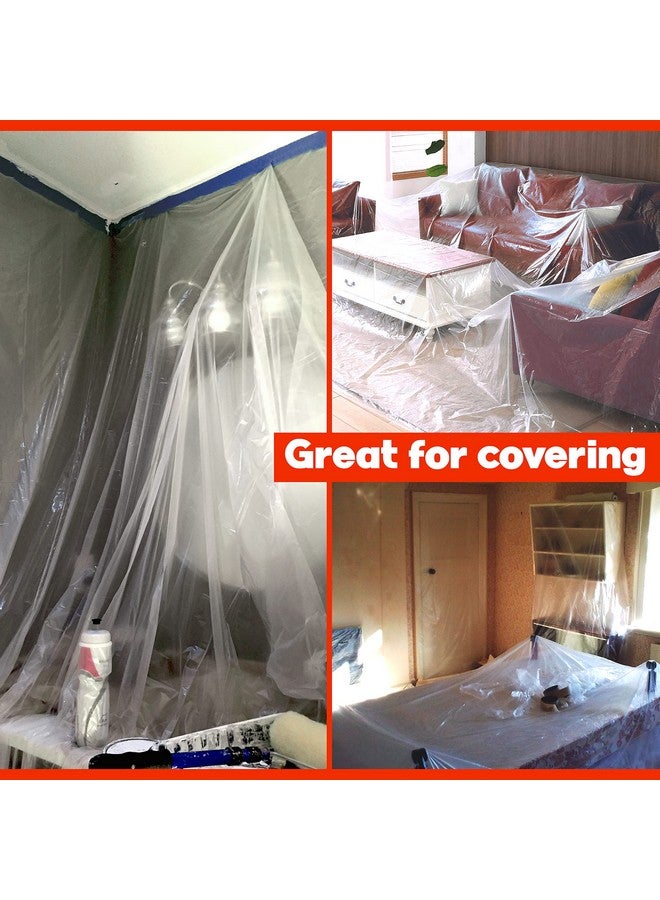 TAPIX Plastic Sheeting (10' x 25') Long, 6 Mil - UV Protection Poly Sheeting Polyethylene Film, Heavy Duty Greenhouse Plastic Sheeting - Image 3
