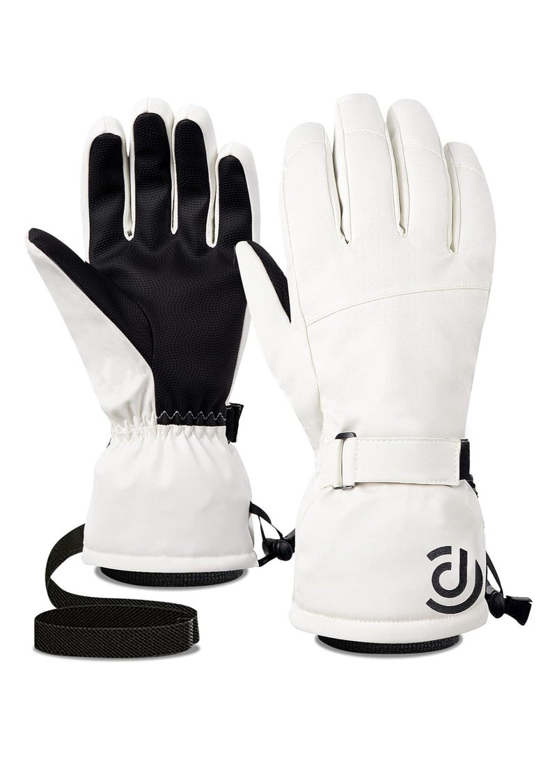 KASTWAVE Cycling Gloves, Bicycling Gloves, Anti Slip Shock Absorbing Men Women Winter Cycling Gloves Three Fingers Touch-Screen Fleece 100% Waterproof Winter Gloves - Image 1