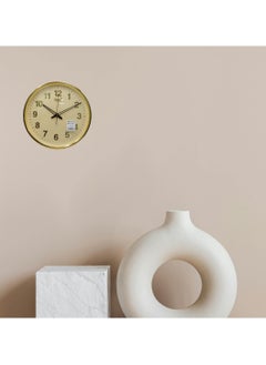 Ajanta Ajanta 397 Quartz Office Series Silent Sweep Movement Wall Clock, Gold Numbers  - Image 2