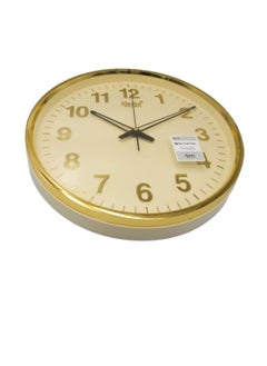 Ajanta Ajanta 397 Quartz Office Series Silent Sweep Movement Wall Clock, Gold Numbers  - Image 3