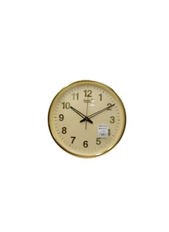 Ajanta Ajanta 397 Quartz Office Series Silent Sweep Movement Wall Clock, Gold Numbers  - Image 1