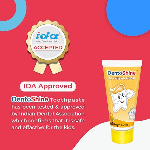 DentoShine Oral Care Combo Ages 2+ (Sticky Toothbrush for Kids + Lollipop Tongue Cleaner + Flavored Toothpaste 80 g x 2) (Mango & Strawberry) - Image 2