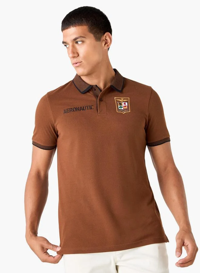 Splash FAV Embroidered Polo T-shirt with Short Sleeves