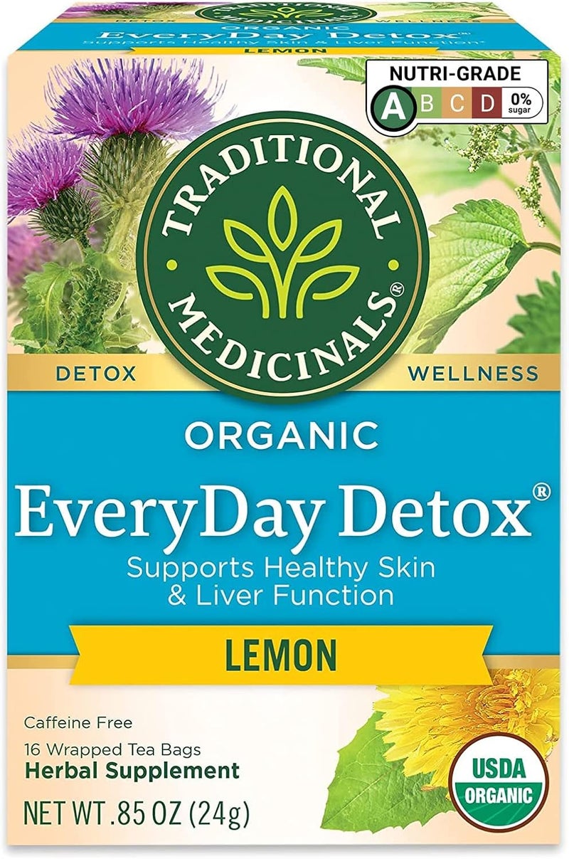 Traditional Medicinals Organic EveryDay Detox Tea - Lemon Flavor - Image 1
