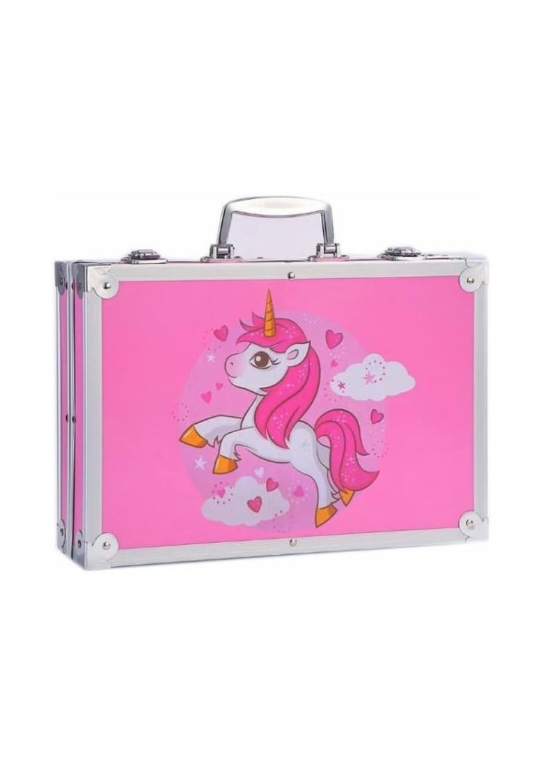 Generic Super Mega Drawing Set Large Plastic Bag Containing 145 Pieces for Drawing in Dry and Liquid Techniques (Pink)  - Image 1