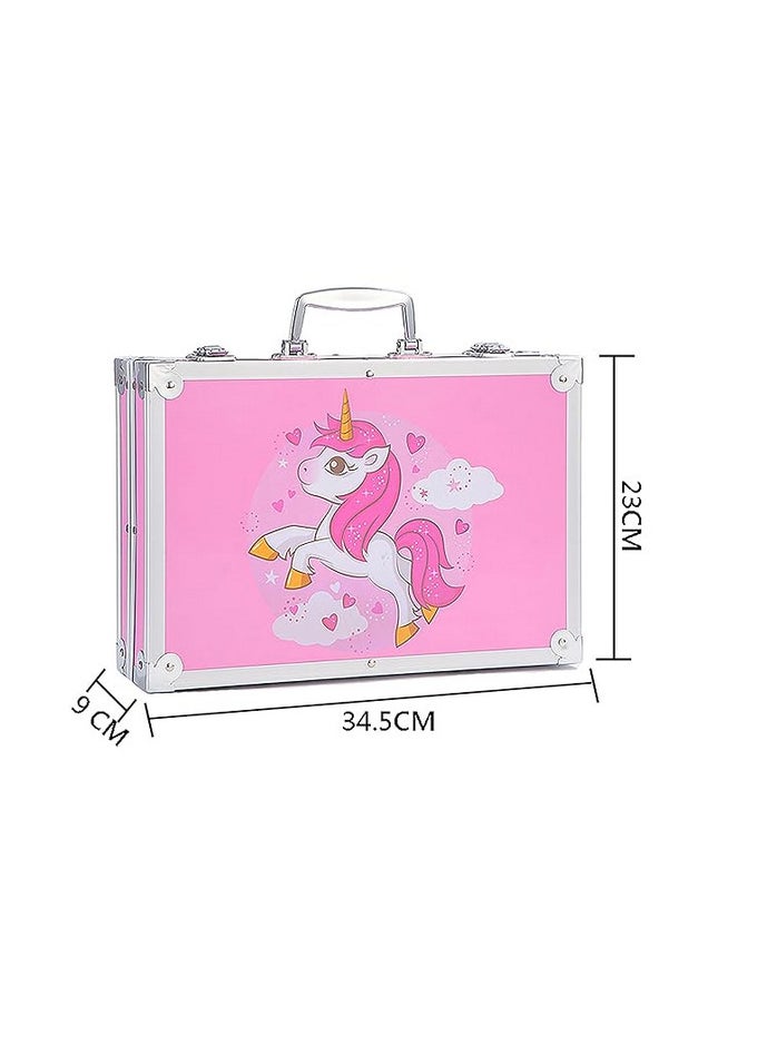 Generic Super Mega Drawing Set Large Plastic Bag Containing 145 Pieces for Drawing in Dry and Liquid Techniques (Pink)  - Image 2