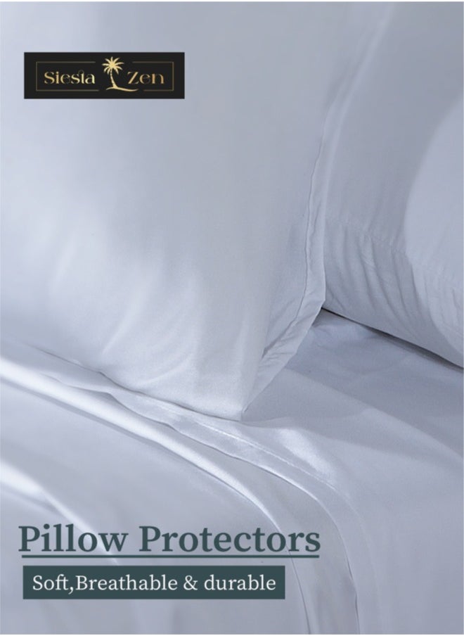 Siesta Zen Microfiber Pillowcase Pair – Soft, Durable & Fade-Resistant Housewife Style Pillow Covers – Comfortable, Breathable & Easy Care – Standard Size – 2 Pack  - Image 5