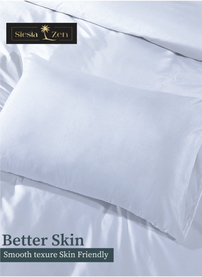 Siesta Zen Microfiber Pillowcase Pair – Soft, Durable & Fade-Resistant Housewife Style Pillow Covers – Comfortable, Breathable & Easy Care – Standard Size – 2 Pack  - Image 3