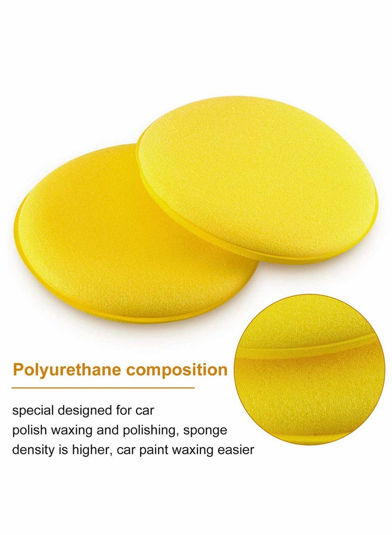 Zikra microfibre hand polishing sponge, 130x25 mm, wax applicator pad for waxes, polishes, paint cleaner, car polish, instead of polishing machine microfibre hand polishing sponge - Image 3