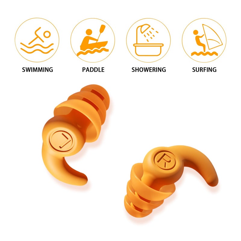 QQJOYCCI Kids Swimming Ear Plugs, 3 Pairs Waterproof Swimming Ear Plugs for Kids, Soft Silicone Reusable Earplugs, Ear Protection for Showering Swimming Bathing for Children 4-12 Years Old - Image 5