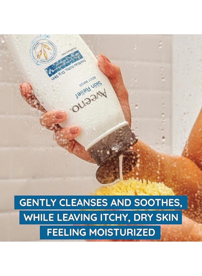 Aveeno Aveeno Skin Relief Fragrance-Free Body Wash with Oat to Soothe Dry Itchy Skin, Gentle, Soap-Free & Dye-Free for Sensitive Skin, 33 fl. oz (975 mL)  - Image 3
