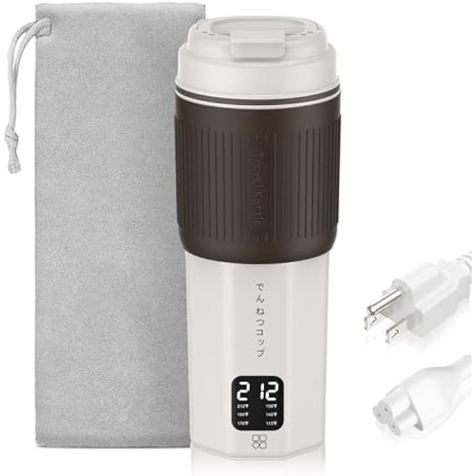 QianShouYan Travel Kettles 15Oz 300W With 6 Temperature Control Small Portable Kettles Overheat Protection Electric Kettle Stainless Steel Leakproof Design Small Kettle For 110V To 240V - Image 2