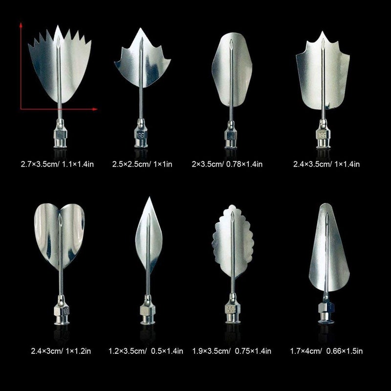 okuya Jelly Decorating Tools - 3D Gelatin Jelly Cake Art Tools Set with Syringe Pudding Pastry Nozzles Stainless Steel Needles Tips Baking Pastry - Image 3