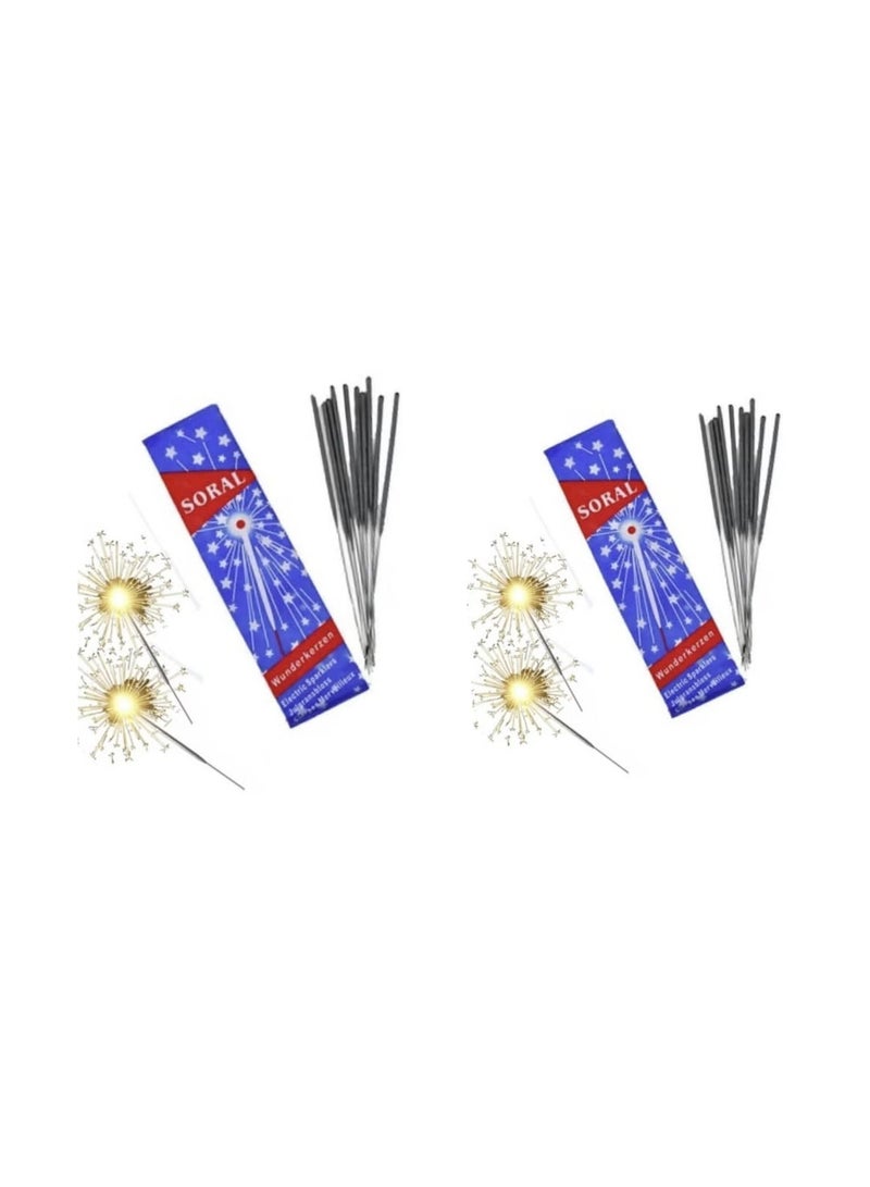 SORAL Stars Sparkling Candles Set Of 20