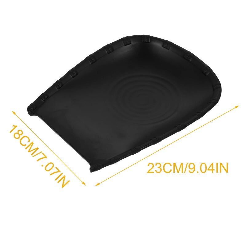 Matte Black 9 Inch Sushi Serving Tray Plate For Home And Restaurant Food Display - Image 3