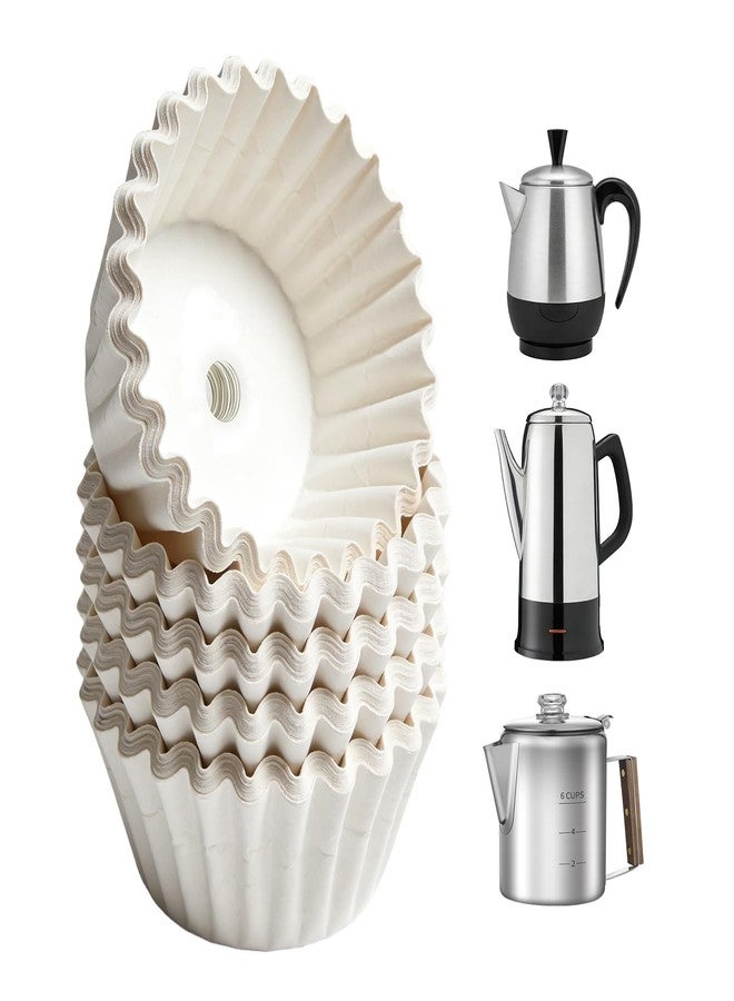 Shoxil 200-Count Percolator Coffee Filters - Compatible with Farberware, Coletti & Elite Gourmet Electric Coffee Pots (4-9 Cup) | Disposable Paper Basket Filters for Glass & Standard Percolators - Image 2