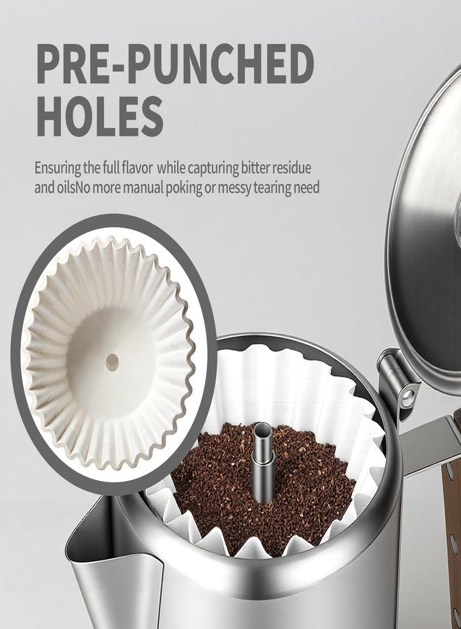 Shoxil 200-Count Percolator Coffee Filters - Compatible with Farberware, Coletti & Elite Gourmet Electric Coffee Pots (4-9 Cup) | Disposable Paper Basket Filters for Glass & Standard Percolators - Image 5