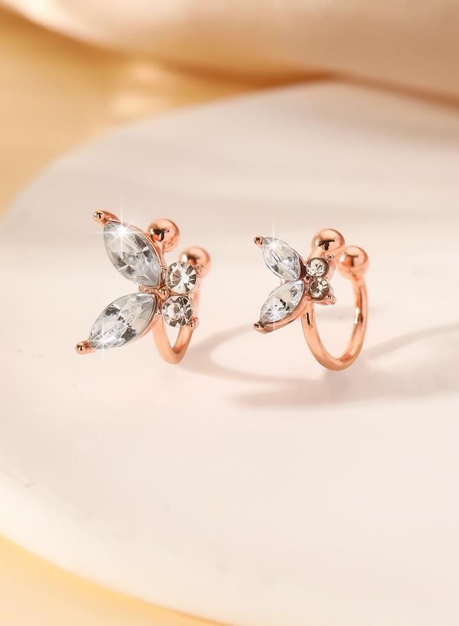 تايك تو أقراط مشبك للأذن بشكل فراشة - Image 2