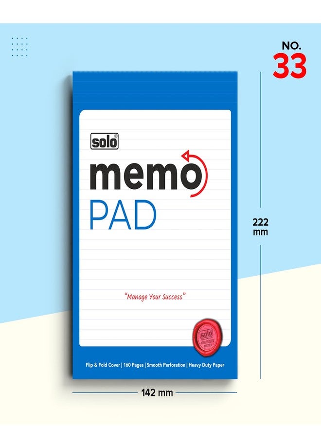 سولو مفكرة سولو، مقاس A5، غلاف ورقي قابل للطي والقلب، 160 صفحة، مثقبة بدقة - عبوة من 5 قطع - Image 3