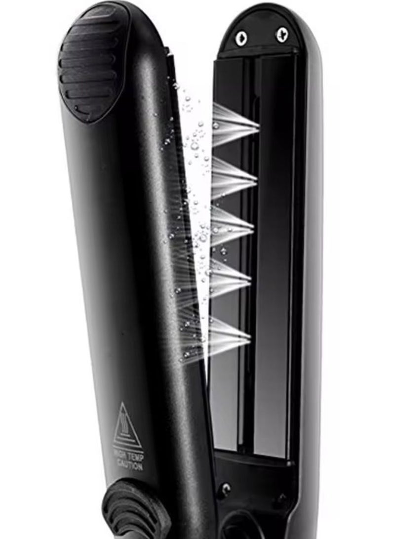 DORISILK Straighter and Curler 2 in 1 Professional Multi-function Ceramic Spray Steam Hair Straighteners Curler Hair Salon Steam Styler, LCD Display and 360 degree swivel cord, Quick heating Straighter - Image 3
