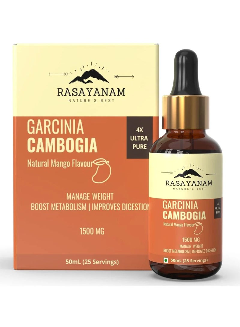 Rasayanam Garcinia Cambogia Natural Mango Flavour 1500mg 50ML - Image 1