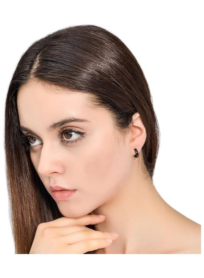 12 Pairs Earrings For Men,Stainless Steel Earrings Earrings Set Neutral,Boy Girl Jewelry Set Gift - Image 4